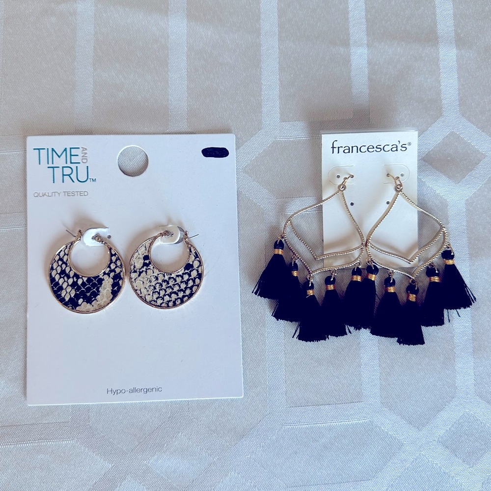Time and Tru and Francesca’s Earrings